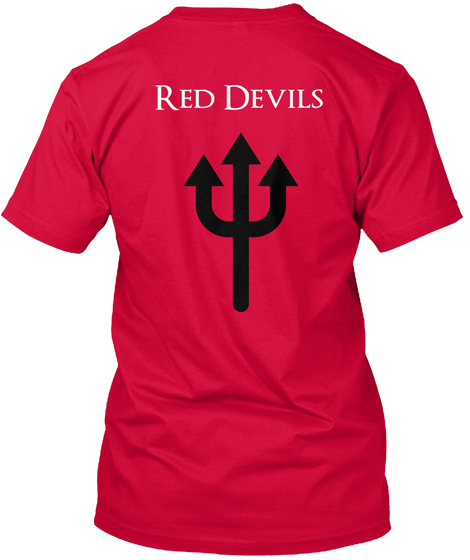 Red Devils Red T-Shirt Back