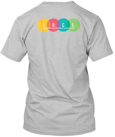 I D C L Light Heather Grey  áo T-Shirt Back