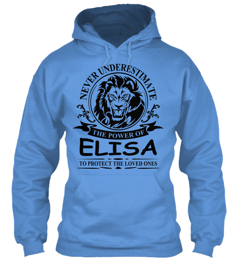  Power Of Elisa   Elisa Love Carolina Blue Camiseta Front