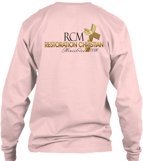 Rcm Teen Ministry Light Pink Kaos Back