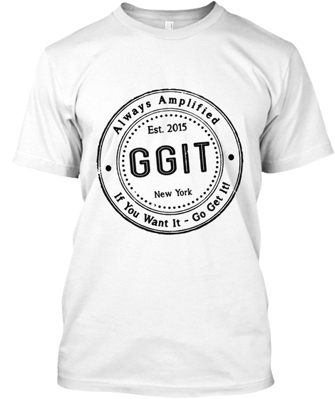 Ggit "Logo" Tee White T-Shirt Front