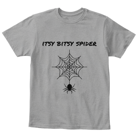 Itsy Bitsy Spider Light Heather Grey  Camiseta Front