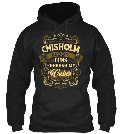 Chisholm   Blood Thru My Veins Black T-Shirt Front