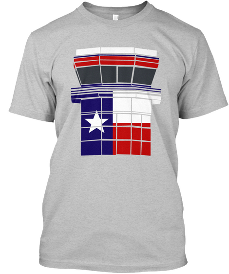 Texas Atc Light Heather Grey  T-Shirt Front
