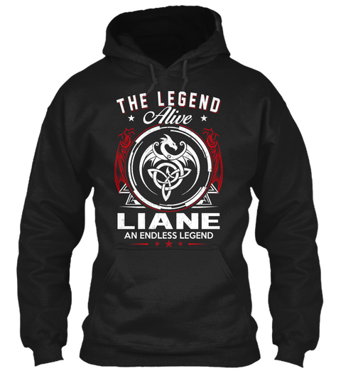 The Legend Alive Liane An Endless Legend Black T-Shirt Front