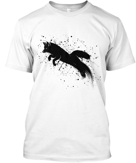 Save The Fox Art T Shirts White T-Shirt Front
