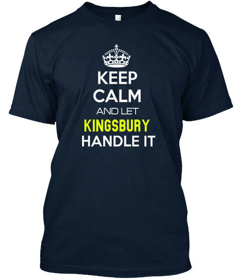 Kingsbury New Navy T-Shirt Front