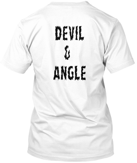 Devil
 & 
Angle White T-Shirt Back