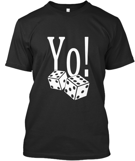 Yo Black T-Shirt Front