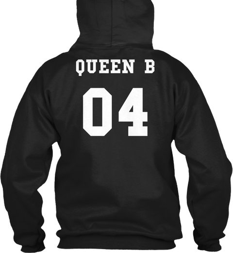Queen B 04 Black T-Shirt Back