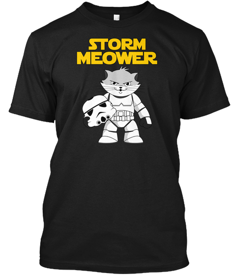 Stormmeower Black Maglietta Front