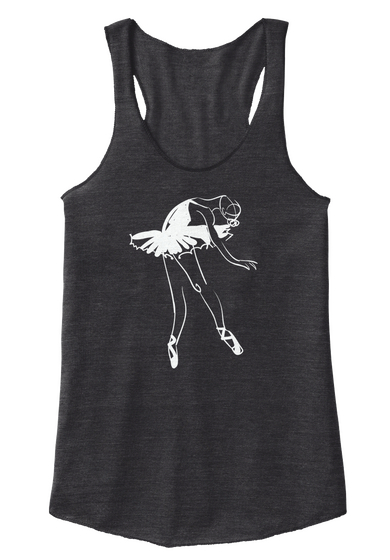 Ballet Pointe Dancer Tank Top Eco Black Camiseta Front
