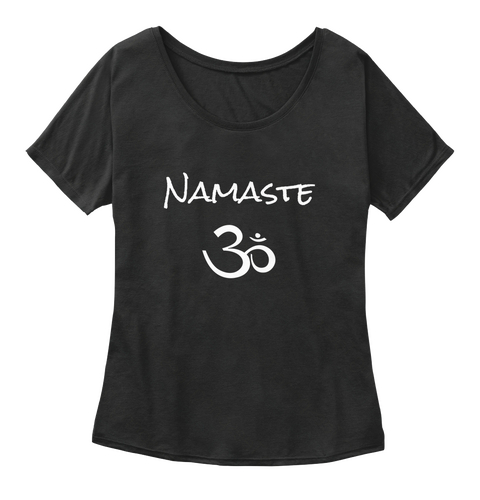Namaste Black Maglietta Front