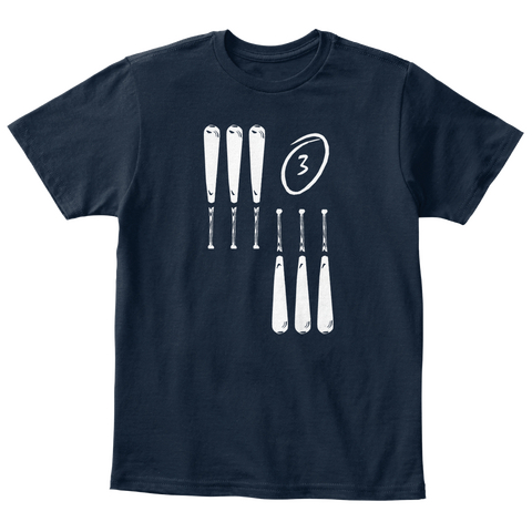 3 New Navy T-Shirt Front