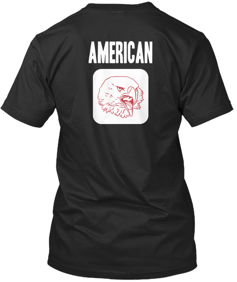 American  Black Camiseta Back