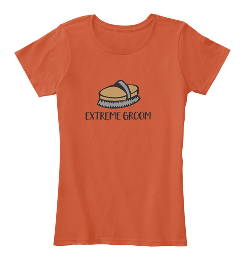 Extreme Groom Deep Orange T-Shirt Front