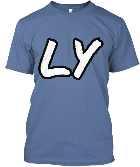 Ly Denim Blue T-Shirt Front