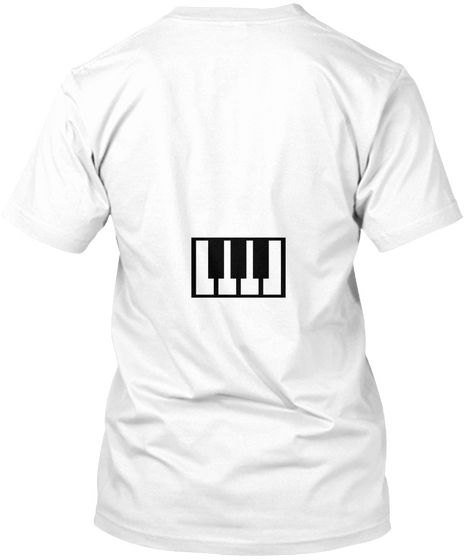 For The Love Of Keyboards! White Camiseta Back