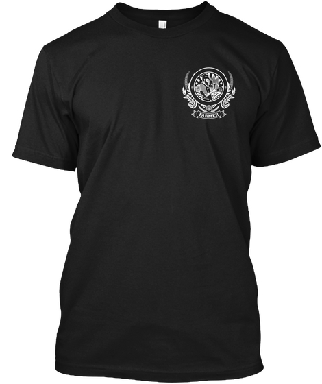 Farmer Black T-Shirt Front