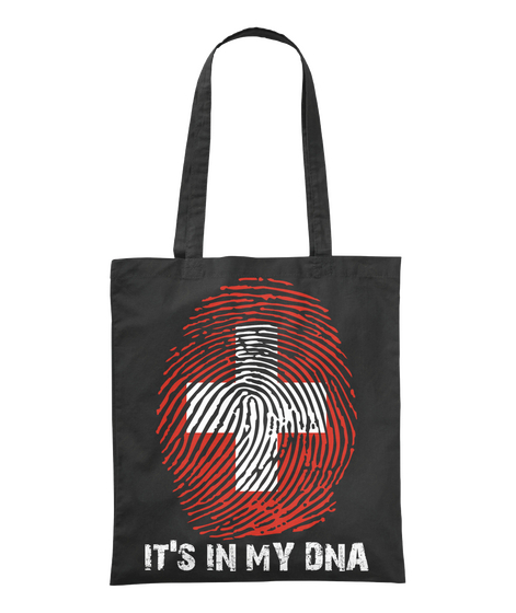 It's In My Dna Black T-Shirt Front