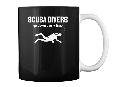 Scuba Divers Go Down Every Time Black Kaos Back