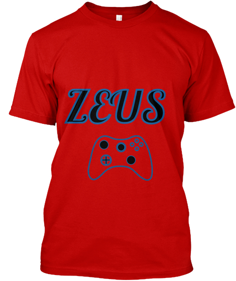 Zeus Classic Red Kaos Front