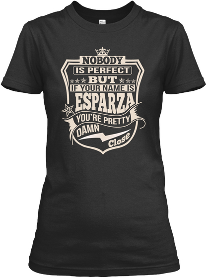 Nobody Perfect Esparza Thing Shirts Black T-Shirt Front