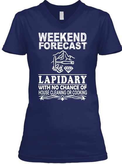 Lapidarynew Navy T-Shirt Front