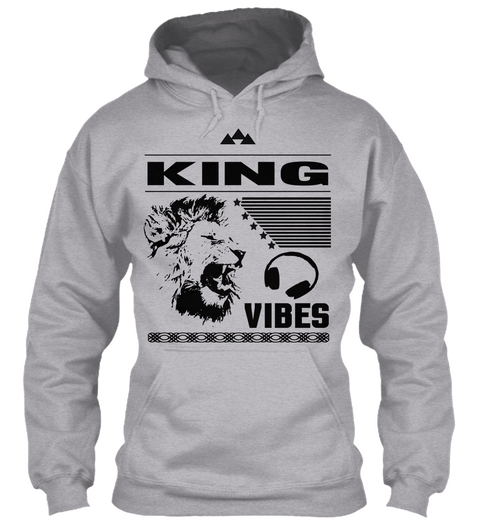 King Vibes Sport Grey T-Shirt Front