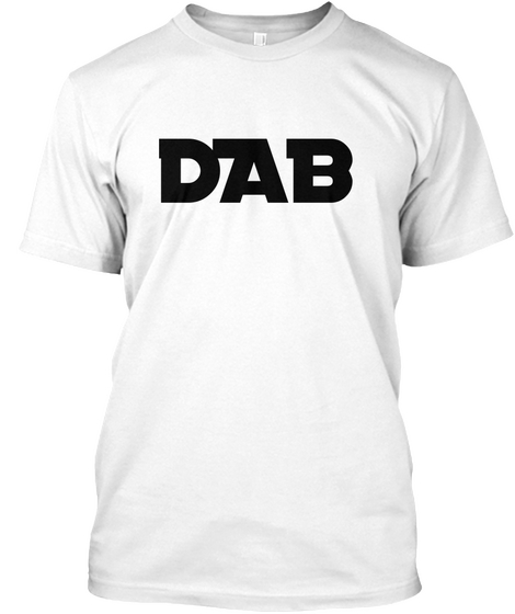 Dab White T-Shirt Front