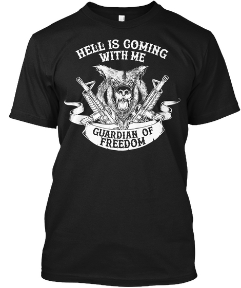K9 Hell Is Coming With Me Shirt Black Camiseta Front