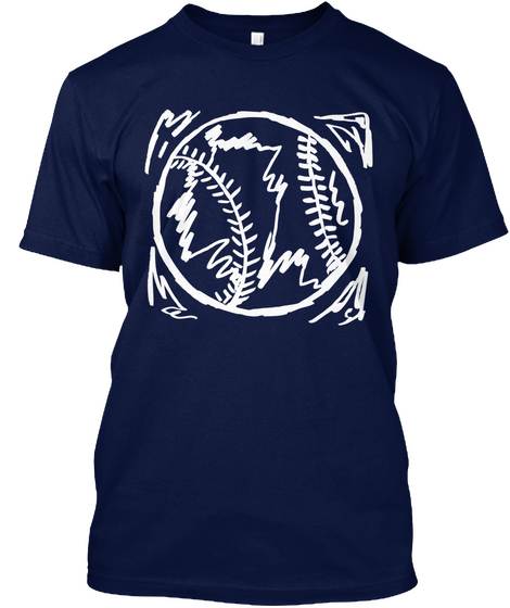 Worlds Vs Sports Navy T-Shirt Front