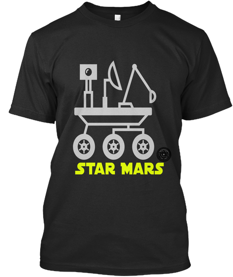 Star Mars Black áo T-Shirt Front