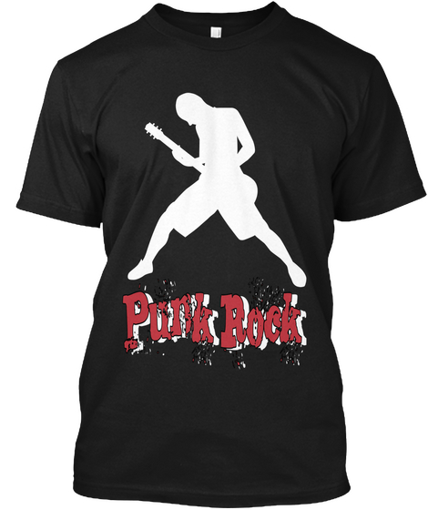 Punk Rock Black Camiseta Front