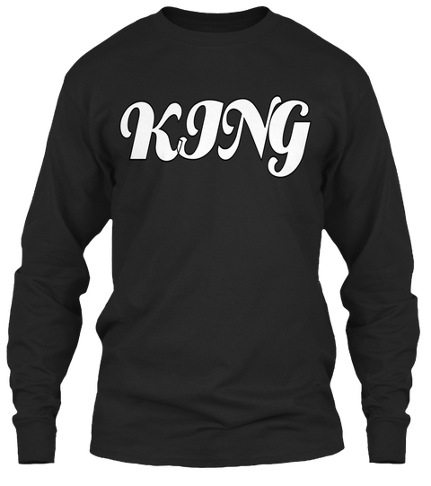 King Black T-Shirt Front