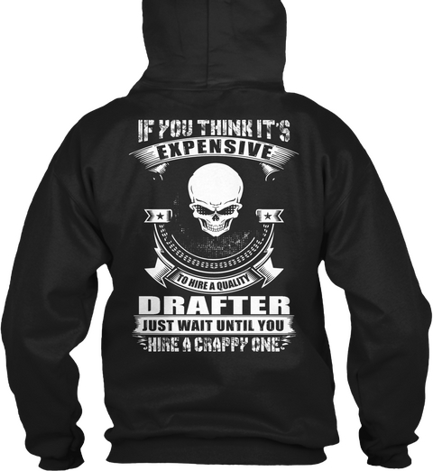 Drafter Black T-Shirt Back