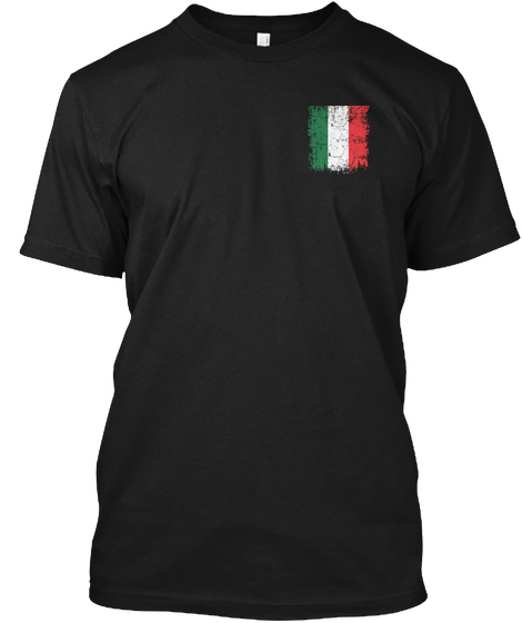 Italy Runs Through My Veins  Final 48hrs Black T-Shirt Front