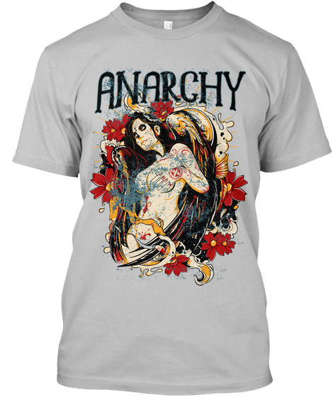 Anarchy Sport Grey T-Shirt Front