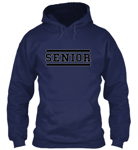 Senior Navy Maglietta Front