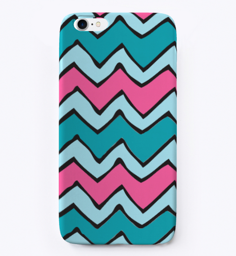 Chevron Pattern I Phone Case Standard T-Shirt Front