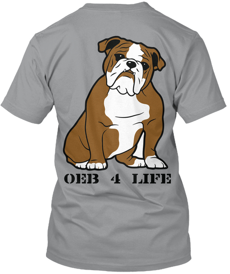 Oeb 4 Life Sport Grey T-Shirt Back