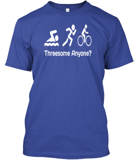 Threesome Anyone? Deep Royal Camiseta Front