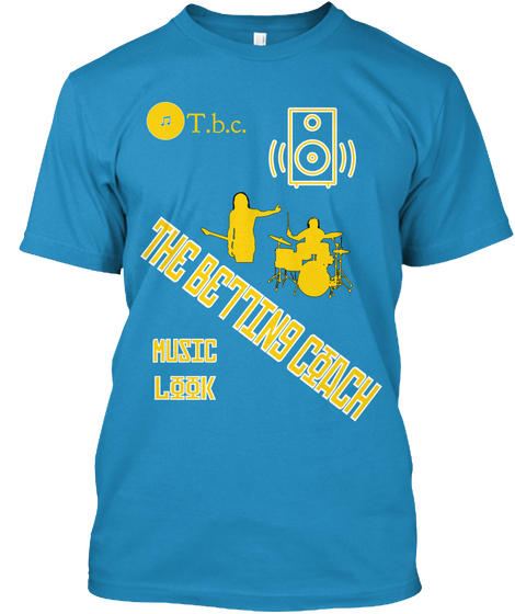 T.B.C. The Betting Coach Music Look Sapphire áo T-Shirt Front