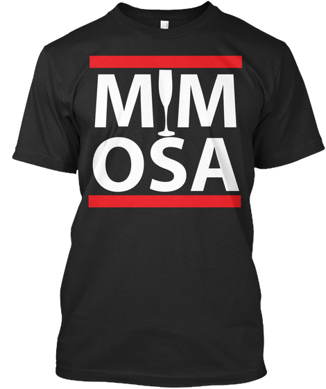 Mimosa Tee Black Kaos Front