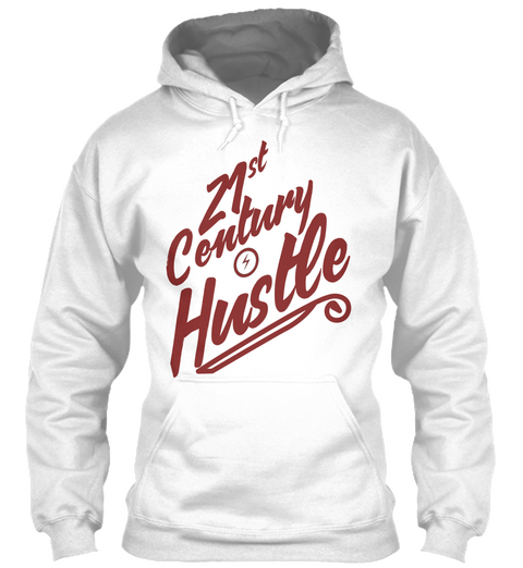 21st Century Hustle Arctic White T-Shirt Front