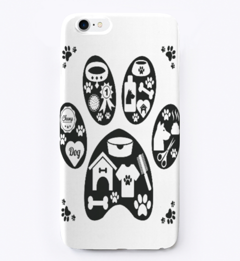 Dog Paw I Phone Case Standard áo T-Shirt Front