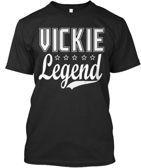 Vickie Legend Black áo T-Shirt Front