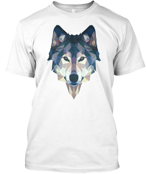 Crystal Wolf White T-Shirt Front