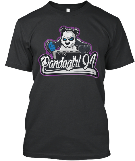 Pandagirl Black T-Shirt Front