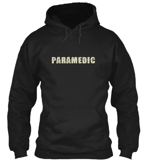 Paramedic   Limited Edition Black T-Shirt Front